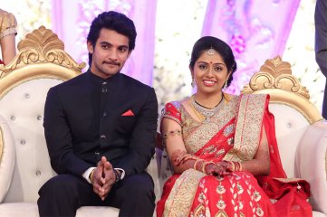 Hero Aadi Wedding Reception Photos